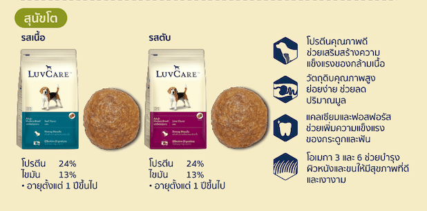 เลิฟแคร์ อาหารสุนัขโตพันธุ์กลาง